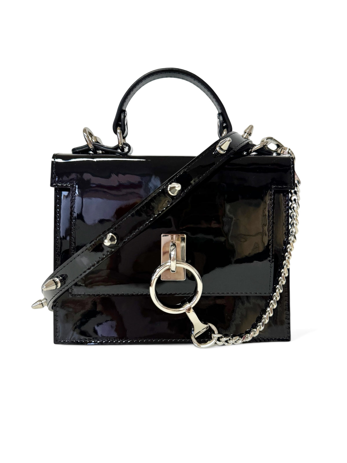 Black patent leather bag – Alpha by Aria Margo