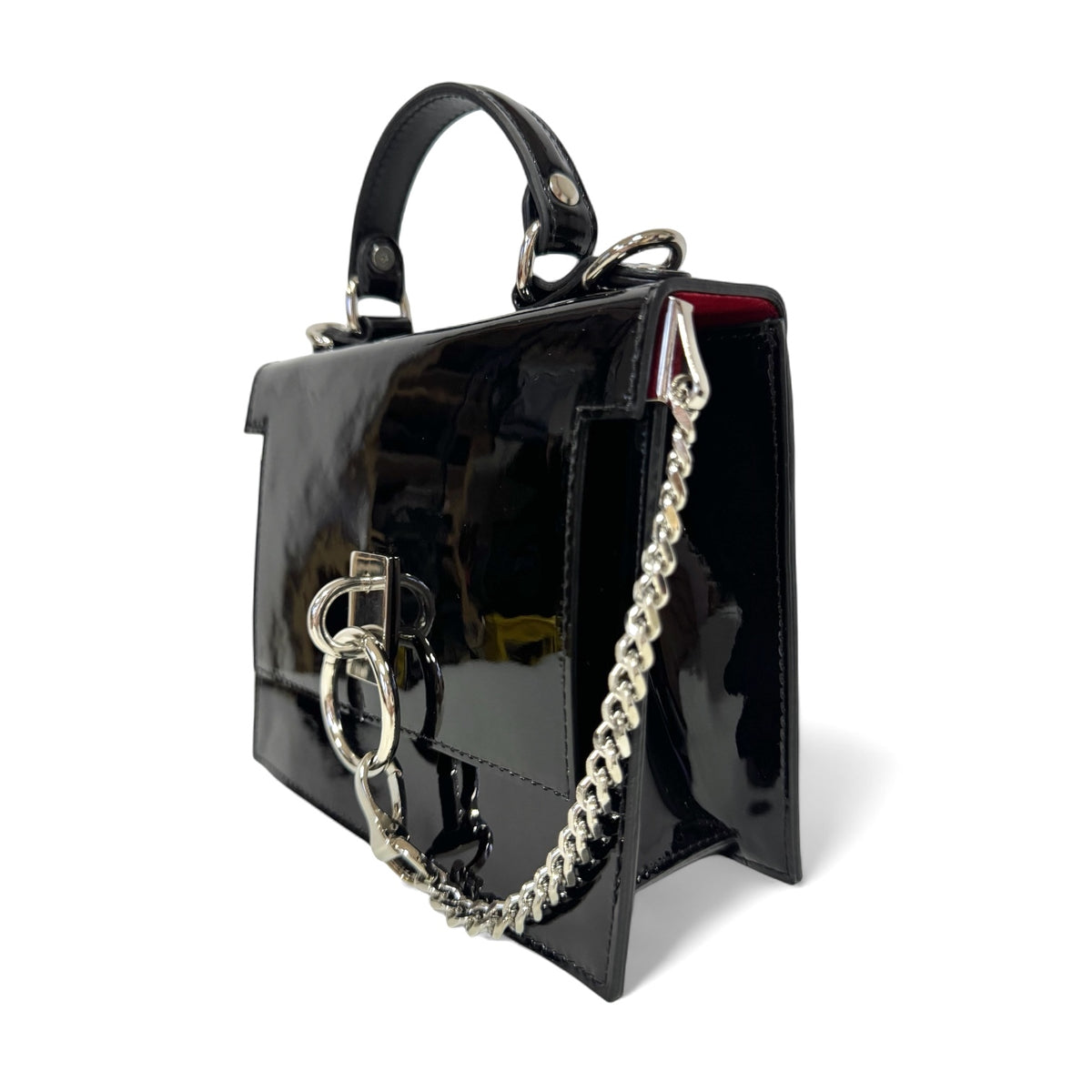 Black patent leather bag – Alpha by Aria Margo