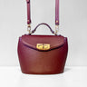 Burgundy Leather Bag – Ama by Aria Margo