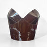 Top Crown Leather Corset - Chocolate Brown Patent