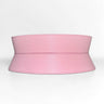 Aria Margo pale pink Italian leather corset belt with a structured, waist-defining design.