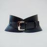 Arc Leather Hourglass Corset Belt - Black