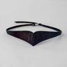 Heart Leather Belt - Black Croco
