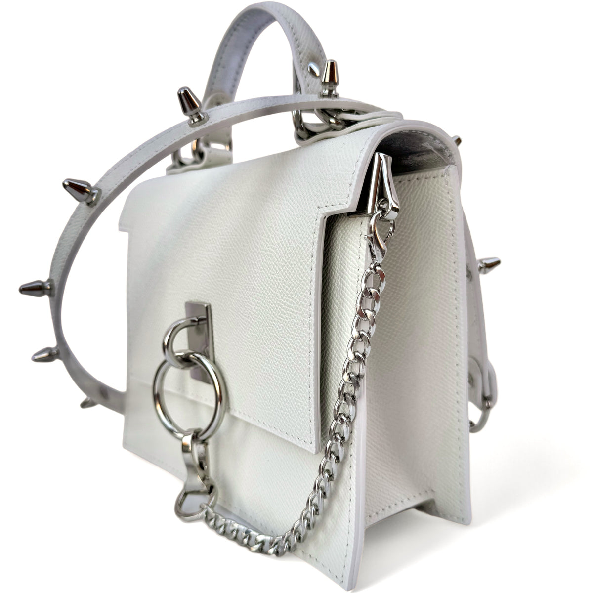 Alpha Off White Leather Bag