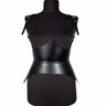 Black leather corset belt – Hallo by Aria Margo