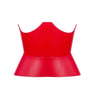 Red leather corset belt – Round XO by Aria Margo