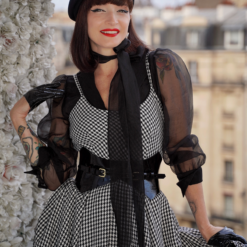 ARIA MARGO Thorns Patent Leather Corset Belt