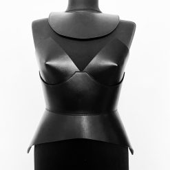 Full body leather corset, designer belt, leather bra, ARIA MARGO