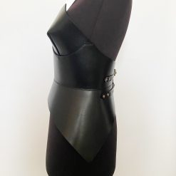 Full body leather corset, designer belt, leather bra, ARIA MARGO