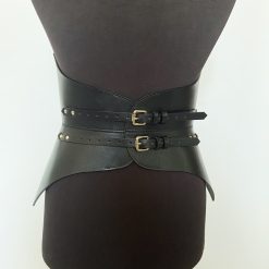 Full body leather corset, designer belt, leather bra, ARIA MARGO