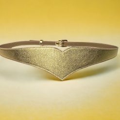 Gold Heart leather belt, large range of plus size sizes, fashion, designer belt