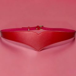 Red Heart leather belt, large range of plus size sizes, fashion, designer belt