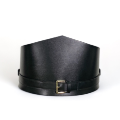 Black North Leather Corset Belt