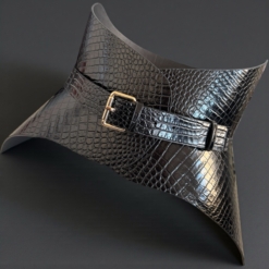 Alternative view of Hallo Croco Leather Corset Belt