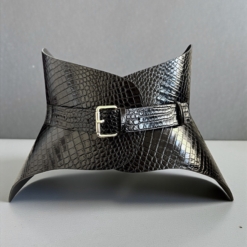Hallo Croco Leather Corset Belt