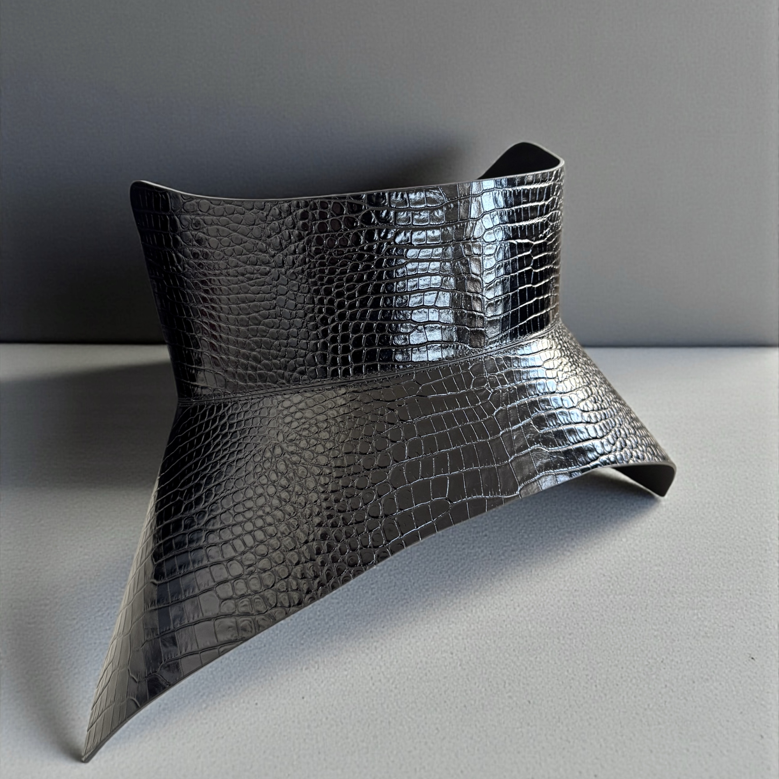 Hallo Croco Leather Corset Belt - Image 3