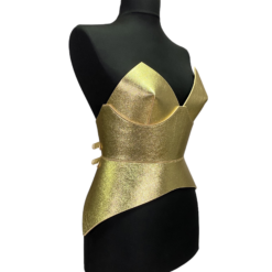 Alternative view of Full Body Gold Leather Corset Belt