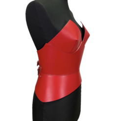 Alternative view of Round Body Red Leather Corset Belt