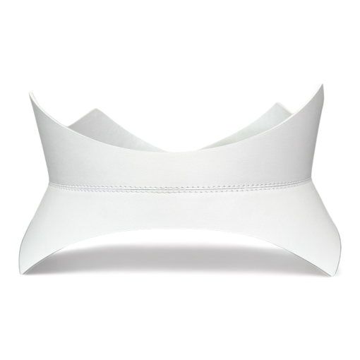 White Thorns Leather Corset belt by ARIA MARGO