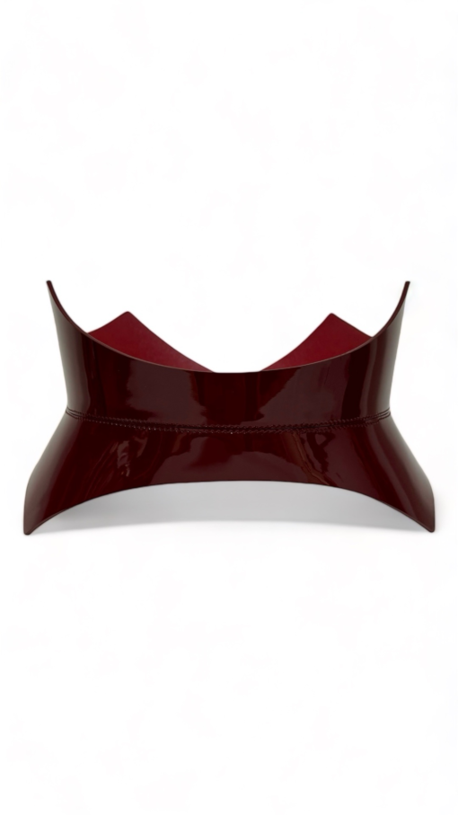 Thorns Burgundy Leather Corset Belt