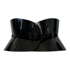 Alternative view of Black Patent Leather Hourglass Corset Belt