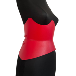 Red rounded XO CORSET BY ARIA MARGO
