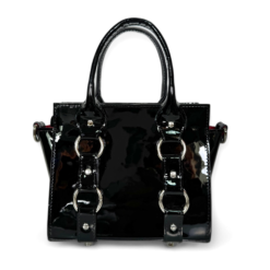 Delta Black Patent Leather Bag by ARIA MARGO 1