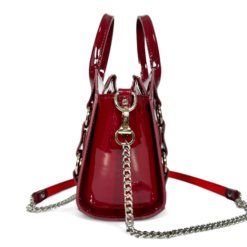 Delta Burgundy Patent Leathe Bag by ARIA MARGO 1