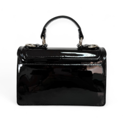 Gamma Black Patent Leather Bag by ARIA MARGO