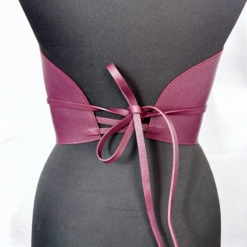 Alternative view of Cord High Body Maroon Leather Belt