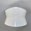 Butter white Patent-leather Echipse-corset belt