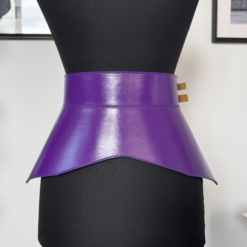Alternative view of Purple Athena Leather Corset Belt