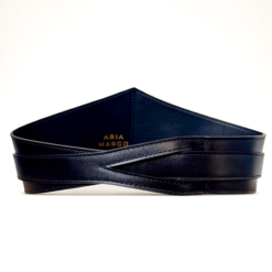 Black Diamond Leather Belt by Aria Margo