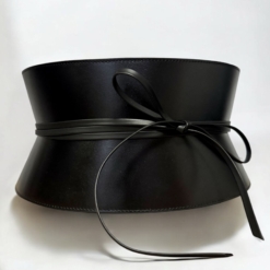 Wide Leather Cord Corset Belt by Aria Margo