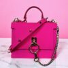 Alpha Neon Pink Leather Shoulder bag