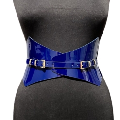 Alternative view of Thorns Navy Blue Patent Leather Corset Belt