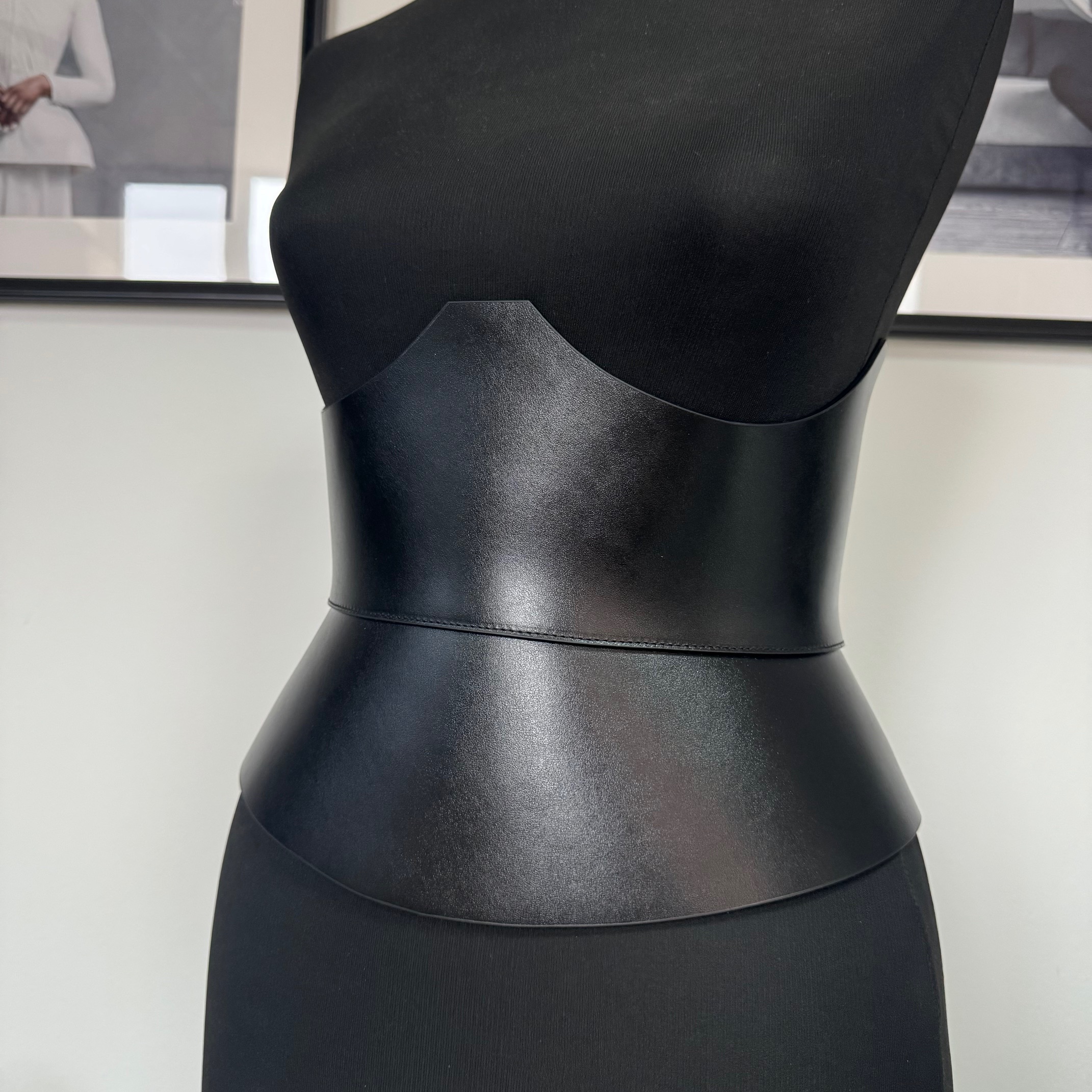 Eclipse XO Leather corset belt by Aria Margo