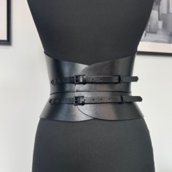 Eclipse XO Leather corset belt by Aria Margo