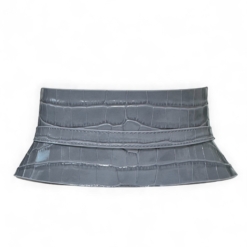 Alternative view of Slim Grey Croco Leather Corset Belt - Sale - XS