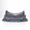 Slim Grey Croco Leather Corset Belt - Sale - XS