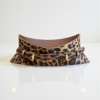 Slim animal print leather corset belt by Aria Margo