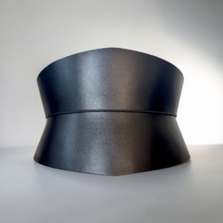 Eclipse Black Buckles Leather Corset Belt