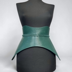 Nova Green Leather Corset Belt - Image 6