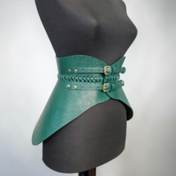 Nova Green Leather Corset Belt - Image 3