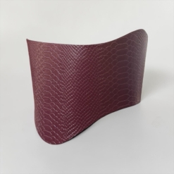 Round Under-bust Burgundy Croco Leather Belt