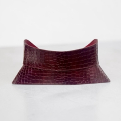 Alternative view of Arc Burgundy Croco Leather Hourglass Corset Belt